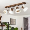 Orny Plafondlamp Hout donker, 4-lichts