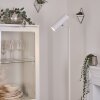 Zuoz Staande lamp Chroom, Wit, 1-licht