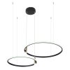 Globo COCO Hanger LED Zwart, 1-licht, Afstandsbediening