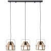 Brilliant-Leuchten Calley Hanglamp Zwart, 3-lichts