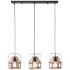 Brilliant-Leuchten Calley Hanglamp Zwart, 3-lichts