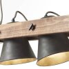 Brilliant-Leuchten Decca Hanglamp Hout donker, Zwart, 2-lichts