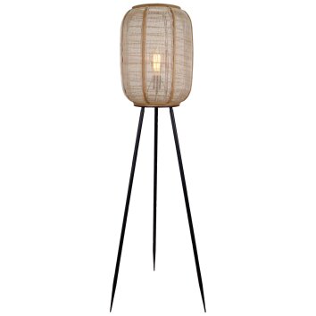 Brilliant-Leuchten Tanah Staande lamp Zwart, 1-licht