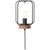 Brilliant-Leuchten Tosh Muurlamp Hout donker, 1-licht