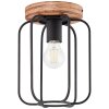 Brilliant-Leuchten Tosh Plafondlamp Hout donker, 1-licht