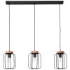 Brilliant-Leuchten Tosh Hanglamp Zwart, 3-lichts