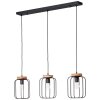 Brilliant-Leuchten Tosh Hanglamp Zwart, 3-lichts