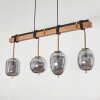 Verbania Hanglamp Bruin, Messing, 4-lichts