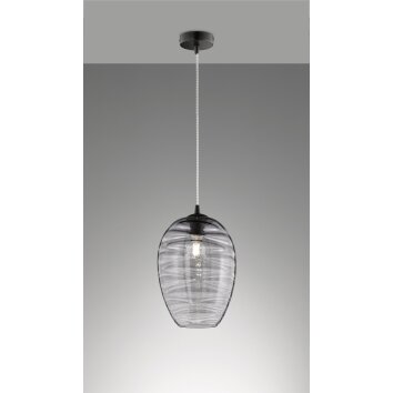 Fischer-Honsel Gordes Hanglamp Zwart, 1-licht