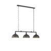 Fischer-Honsel Leitung Hanglamp Zwart, 3-lichts