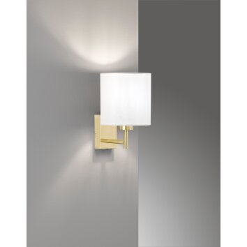 Fischer-Honsel Dreamer Muurlamp Messing, 1-licht