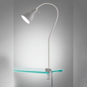 Fischer-Honsel Lolland Klemlamp Grijs, 1-licht