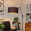 Chassagne Staande lamp Zwart, 1-licht