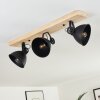 Svanfolk Plafondlamp Hout licht, Zwart, 3-lichts