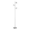 Trio Shark Staande lamp LED Nikkel mat, 3-lichts