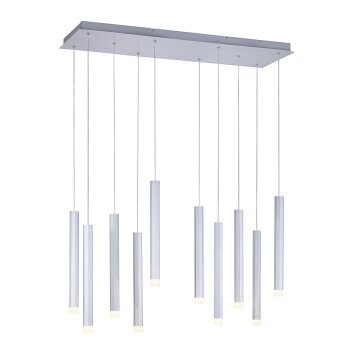 Leuchten-Direkt BRUNO Hanglamp LED Aluminium, 10-lichts