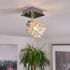 Desrue Plafondlamp Chroom, Zilver, 1-licht