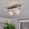 Desrue Plafondlamp Chroom, Zilver, 2-lichts