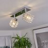 Desrue Plafondlamp Chroom, Zilver, 2-lichts