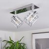 Desrue Plafondlamp Chroom, Zilver, 2-lichts