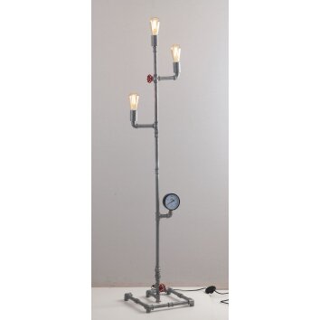 Luce-Design Amarcord Staande lamp Gegalvaniseerd, 3-lichts