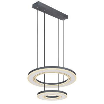 Globo BLASIUS Hanger LED Zwart, 1-licht, Afstandsbediening