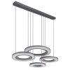 Globo BLASIUS Hanger LED Zwart, 1-licht, Afstandsbediening