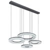 Globo BLASIUS Hanger LED Zwart, 1-licht, Afstandsbediening