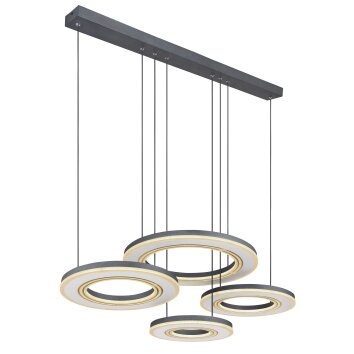 Globo BLASIUS Hanger LED Zwart, 1-licht, Afstandsbediening