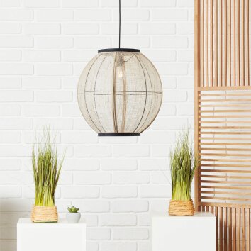 Brilliant-Leuchten Tanah Hanglamp Zwart, 1-licht