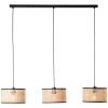 Brilliant-Leuchten Wiley Hanglamp Zwart, 3-lichts