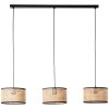 Brilliant-Leuchten Wiley Hanglamp Zwart, 3-lichts