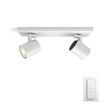 Philips Hue Ambiance White Runner Plafondspot basisset LED Wit, 2-lichts, Afstandsbediening