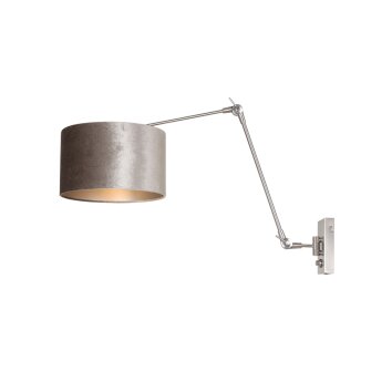 Steinhauer Prestige Chic Muurlamp Staal geborsteld, 1-licht