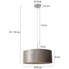 Steinhauer Sparkled Light Hanglamp Staal geborsteld, 1-licht