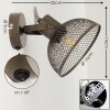 Horred Wandlamp Chroom, 1-licht