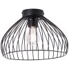 Brilliant Blacky Plafondlamp Zwart, 1-licht