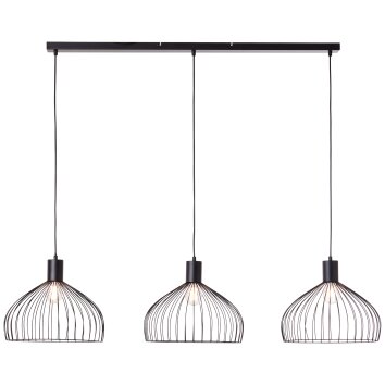 Brilliant Blacky Hanglamp Zwart, 3-lichts