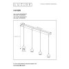 Lucide FAVORI Hanglamp Wit, 4-lichts