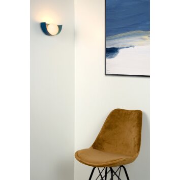 Lucide BENNI Muurlamp Blauw, 1-licht