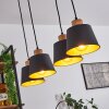 Tatodere Hanglamp Bruin, Zwart, 4-lichts