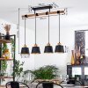 Tatodere Hanglamp Bruin, Zwart, 4-lichts