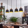 Tatodere Hanglamp Bruin, Zwart, 4-lichts