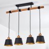 Tatodere Hanglamp Bruin, Zwart, 4-lichts