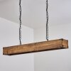 Olomouc Hanglamp Natuurlijke kleuren, Zwart, 4-lichts