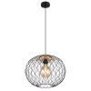 Globo LACKY Hanger Hout licht, Zwart, 1-licht