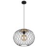 Globo LACKY Hanger Hout licht, Zwart, 1-licht