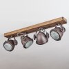 Herford Plafondlamp Hout donker, 4-lichts