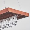 Versoix Hanglamp LED Chroom, Zwart, 1-licht