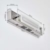 Morges Spiegellamp LED Chroom, Wit, 1-licht